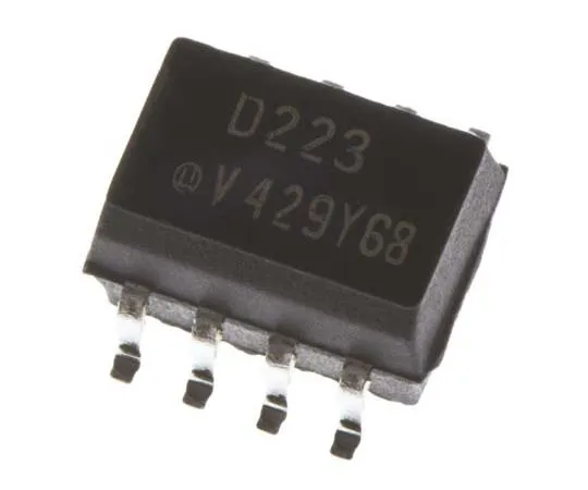 63-7733-80 Vishay, ILD223T DC Input Darlington Output Dual Optocoupler, Surface Mount, 8-Pin SOIC ILD223T