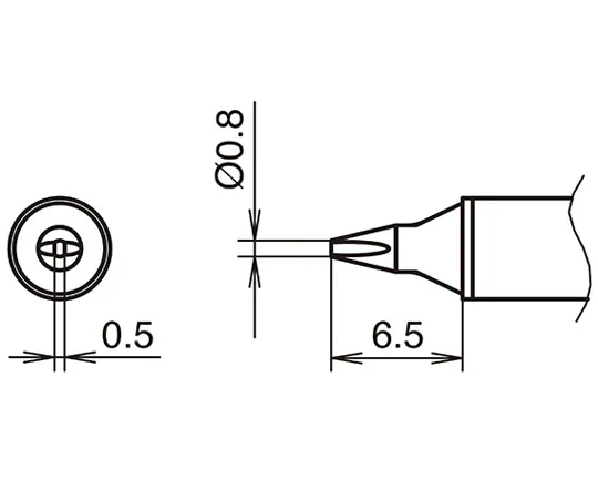 68-2220-60 Trowel Tip 0.8D Type 350°C For FX-1001 T31B-03D08