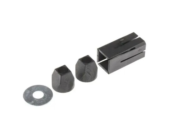 63-7675-76 Tente Black Nylon End Plug, 24 → 27mm R47 24-27