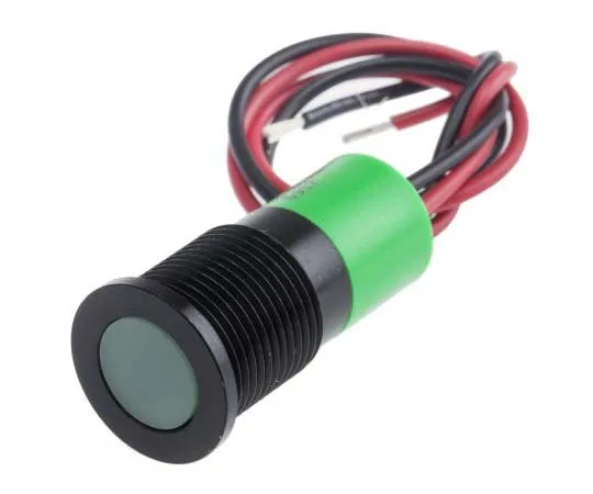 63-7718-07 RS PRO Green Indicator, 6 → 36 V dc, 14mm Mounting Hole Size, Solder Tab Termination, IP67 703-9052