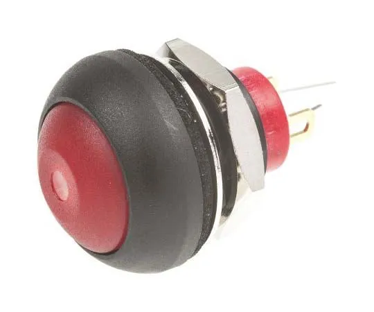 63-7714-11 KNITTER-SWITCH Single Pole Single Throw (SPST) Momentary Yellow LED Miniature Push Button Switch, IP67, 12.9 (Dia.)mm, DPWL1CGRY