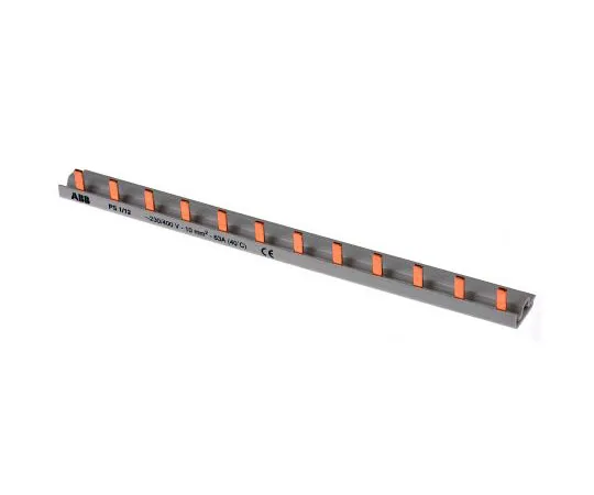 63-7583-15 ABB 1 Phase Busbar, 12 Module, 400V ac, 17.5mm Pitch 2CDL210001R1012