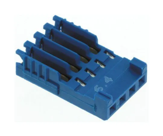 63-7684-93 TE Connectivity AMPMODU HE14 Female Connector Housing, 2.54mm Pitch, 4 Way, 1 Row 281783-4