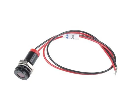 63-7708-95 RS PRO Red Indicator, 2 V dc, 8mm Mounting Hole Size, Lead Wires Termination, IP67 700-1968