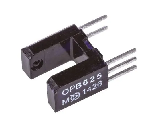 63-7555-23 OPB625 Optek, Through Hole Slotted Optical Switch, Buffer, Open-Collector with 10K Pull-Up Resistor Output OPB625