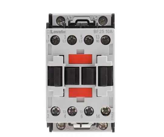 63-7691-11 Lovato 3 Pole Contactor, 25 A, 230 V ac Coil, Orange, 3NO, 11 kW BF2510A230