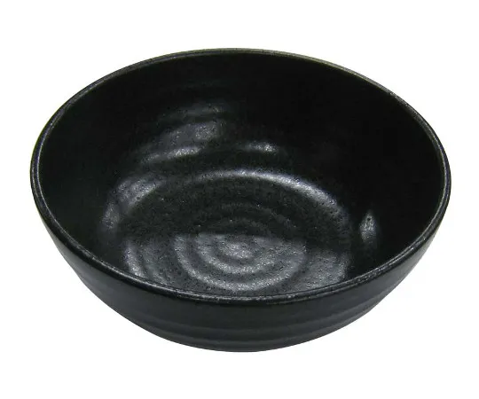 63-7197-35 Tenmoku iron sand round bowl 5.5 cm (φ166) 8180030