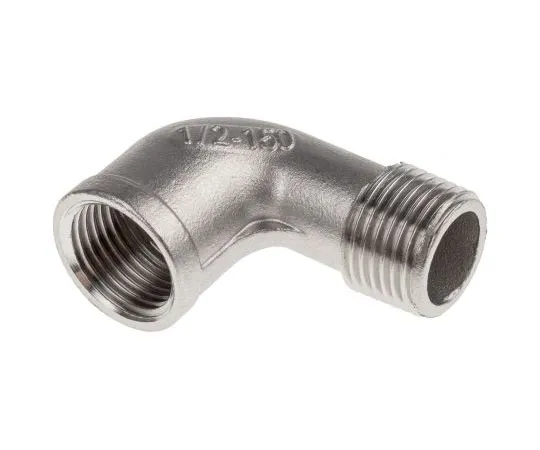 63-7592-15 RS PRO Stainless Steel Circular 90° Elbow 1/2in R(T) Female x 1/2in R(T) Male 499-3322