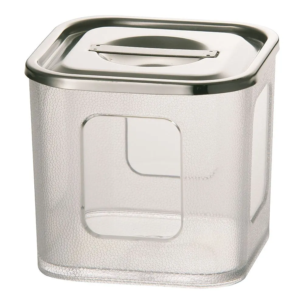 64-4185-87 Polycarbonate Deep Square Kitchen Pot 8 cm