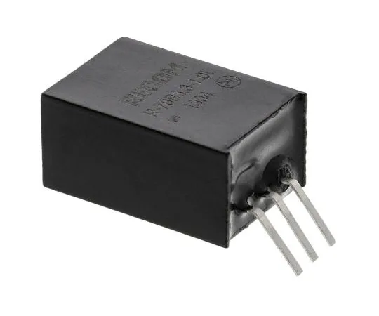 63-7671-82　Recom Switching Regulator, 32V dc Input, 3.3V dc Output, 1A　R-78B3.3-1.0L