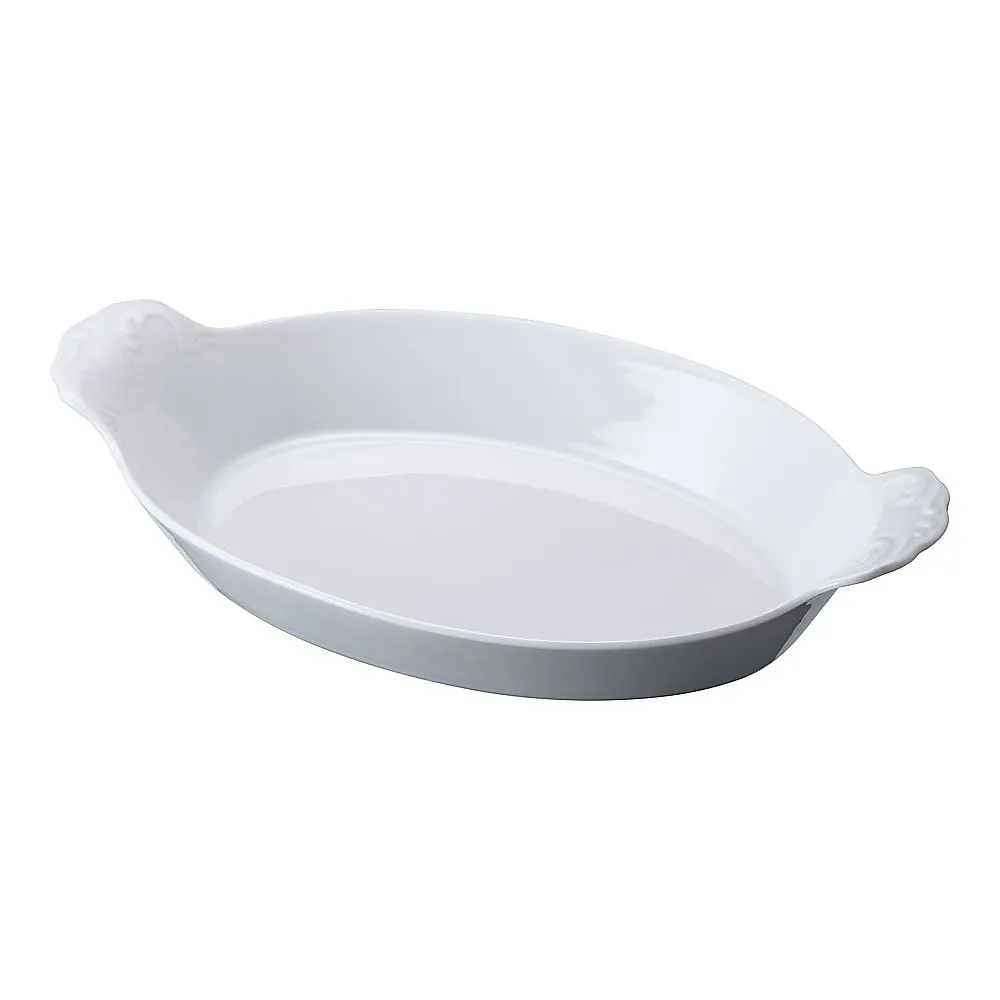 62-6822-45 Schoenvald Oval Gratin Dish White (With Hand) 0298-28W