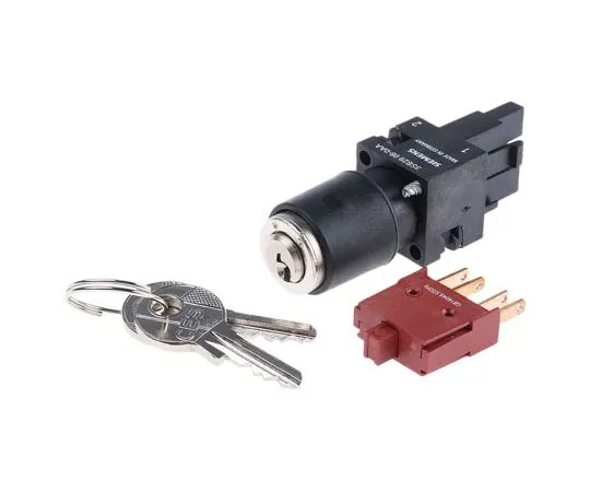 63-7635-66 Siemens 3SB2202-4LA01, 2 Position 1NO Key Switch 3SB2202-4LA01