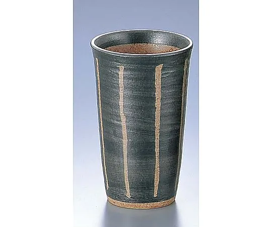 62-6819-62 Carved Jigusa Cup Black (Small) D03-23