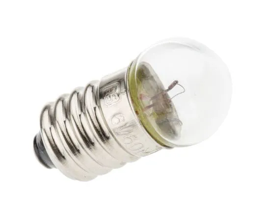 63-7652-99 E10 Indicator Light, Clear, 6 V, 60 mA, 10000h 655-9643