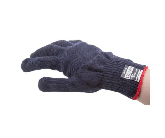 63-7635-77　BM Polyco Thermit Thermal Yarn Cold Resistant Gloves, size 9, Blue　7802