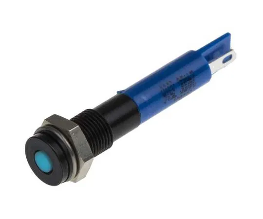 63-7708-44 RS PRO Blue Indicator, 24 V dc, 6mm Mounting Hole Size, Solder Tab Termination, IP67 700-1631
