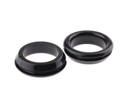 63-7659-08 RS PRO Black PVC 26mm Round Cable Grommet for Maximum of 20.8mm Cable Dia. 666-4622
