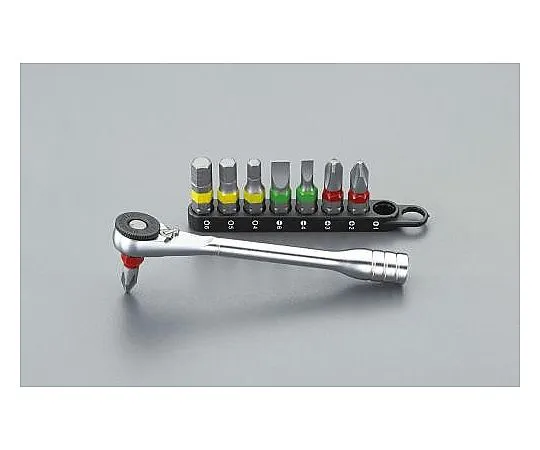 63-3225-80　(+)(-) Power Grip Screwdriver [Ratchet Type]　EA562-29