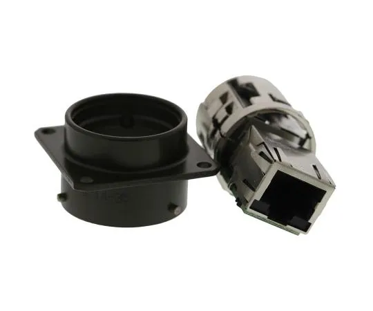 63-7618-46 Amphenol Female Panel Mount IP67 RJ45 Receptacle, LAN Category Cat5e RJF 21 G