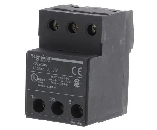 63-7630-63 Schneider Electric Terminal Block for use with GV2 Series GV2G05