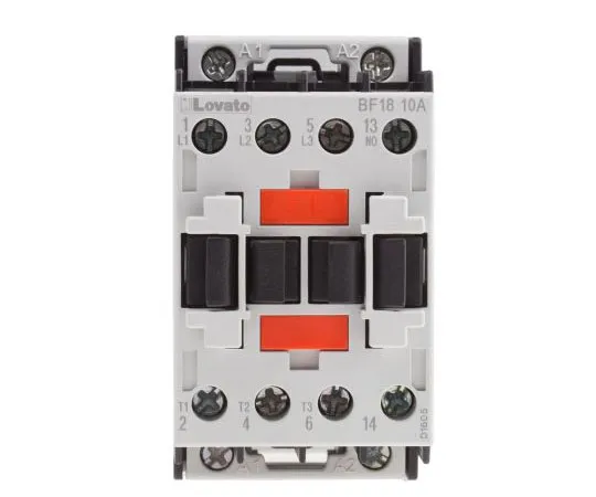 63-7691-12 Lovato 3 Pole Contactor, 18 A, 400 V ac Coil, Orange, 3NO, 7.5 kW BF1810A400