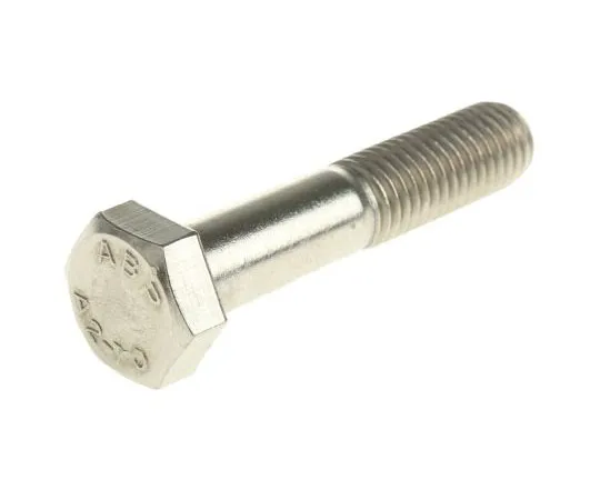 63-7596-41 Plain Stainless Steel Hex Bolt, M12 x 60mm 508-1105