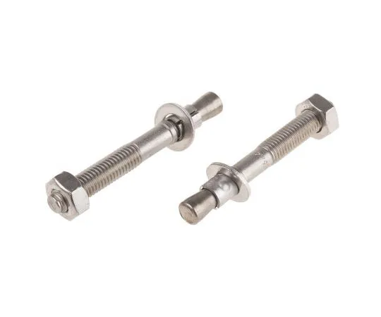 63-7643-25 RS Pro Stainless Steel Bolt Anchor M10, fixing hole diameter 10mm, length 85mm 622-1966