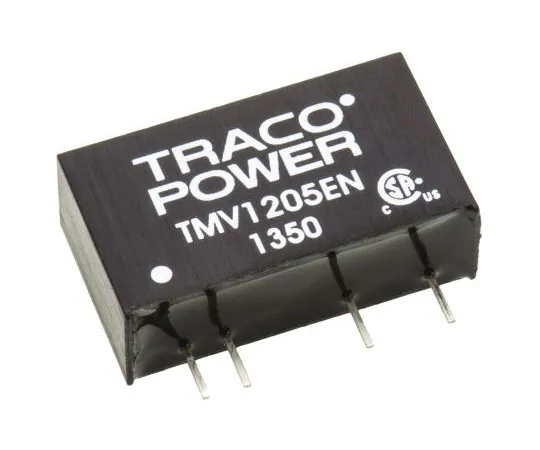 63-7658-47 TRACOPOWER TMV EN 1W Isolated DC-DC Converter Through Hole, Voltage in 10.8 → 13.2 V dc, Voltage out 5V dc TMV 1205EN
