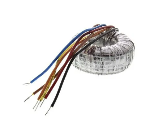 63-7670-56 2 Output Toroidal Transformer, 30VA, 2 x 6V ac 173-0139