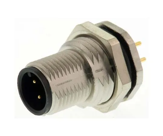 63-7726-48 Binder 713 Series M12 Panel Mount Connector, 4 contacts Socket 09-3431-90-04