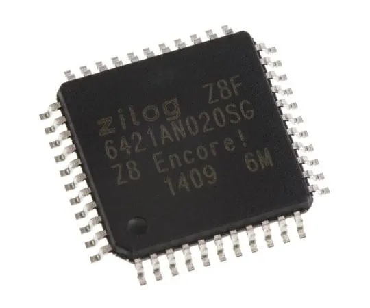 63-7653-48 Zilog Z8F6421AN020SG, 8bit Z8 Microcontroller, 20MHz, 64 kB Flash, 44-Pin LQFP Z8F6421AN020SG
