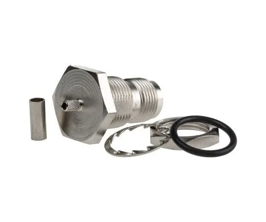 63-7582-05 RS Pro Straight 33 mm 50Ω Panel Mount TNC Connector, Crimp Termination, RG174/U, RG188 A/U, RG316/U 488-9324