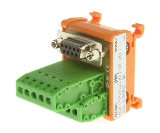 63-7656-99 RS PRO, 9 Pole D-sub Connector, Female Interface Module, DIN Rail Mount 665-9689