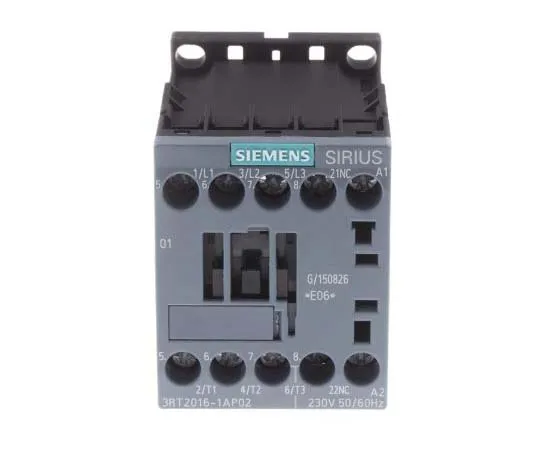 63-7721-34 Siemens 3 Pole Contactor, 9 A, 230 V ac Coil, SIRIUS Innovation, 3NO, 4 kW 3RT2016-1AP02