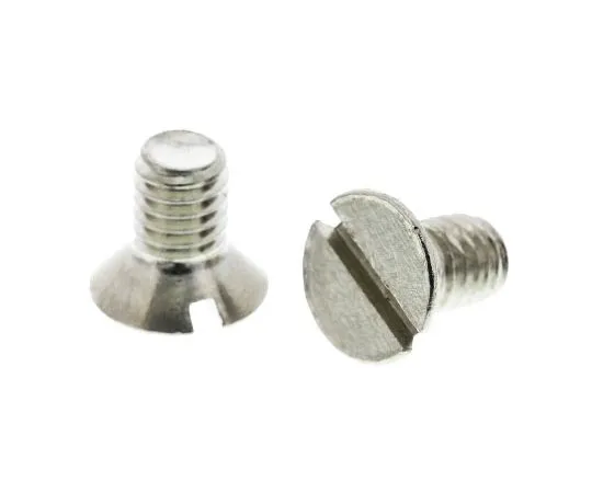 63-7574-60 RS, M3.5 Countersunk Head, 6mm Brass Slot Nickel Plated0.6 482-9237
