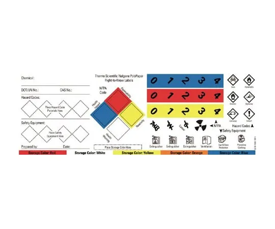 65-5643-31 Chemical Identification Safety Label Set 1 Box (25 Sheets x 1 Pack) 6316-1000JP