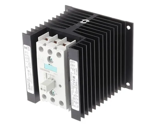 63-7635-59 Siemens 30 A 3P-NO Solid State Relay, Zero Crossing, DIN Rail, Thyristor, 600 V Maximum Load 3RF2430-1AC45