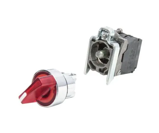 63-7632-70 Schneider Electric 2 Position 90° Rotary Switch, 600 V ac/dc, 6 A ac, 550 mA dc, Handle, Stay Put Actuator XB4BK124B5