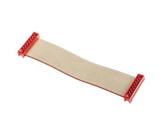 63-7614-01 Flat Serial Cable Assembly 100mm IDC to IDC 16, Ways 1483356-1