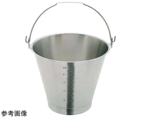 67-2417-64 18-8 Bucket with Scale (with Base) Approx. 13 L SH-6549-13WBM