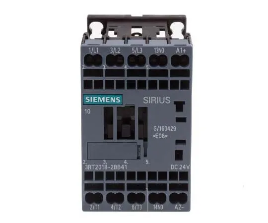 63-7721-58 Siemens 3 Pole Contactor, 16 A, 24 V dc Coil, SIRIUS Innovation, 3NO, 7.5 kW 3RT2018-2BB41