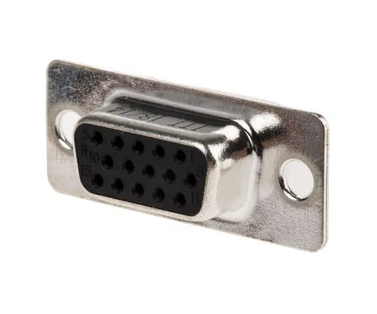 63-7639-01 ITT Cannon ZD*A Series Panel Mount, 15 Pin D-sub Connector Socket, Shell Size E High Density ZDEA-15S