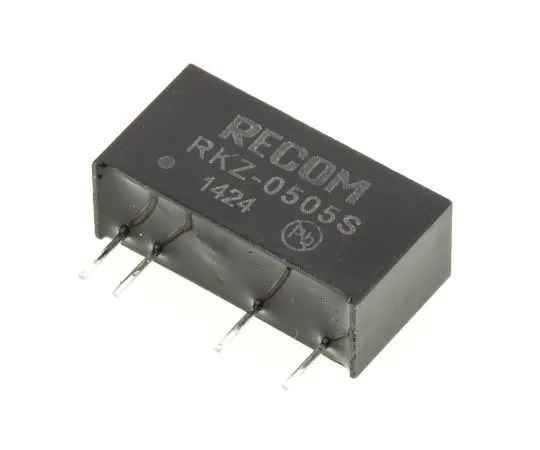 63-7673-67 Recom RKZ 2W Isolated DC-DC Converter Through Hole, Voltage in 4.5 → 5.5 V dc, Voltage out 5V dc RKZ-0505S
