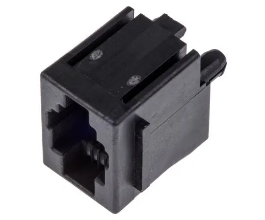 63-7637-44 TE Connectivity Cat3 4P4C Straight Through Hole RJ22 Modular Jack Connector, Socket 5520257-2