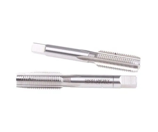 63-7597-38 EXACT 2 Piece 3/8 in UNF HSS Hand Tap Set 1539