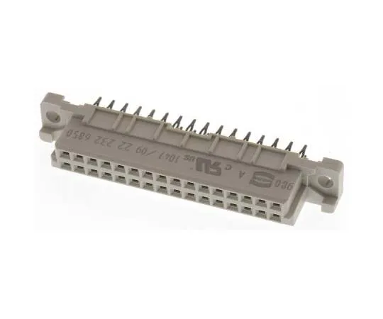 63-7702-45 Harting 32 Way 2.54mm Pitch, Type 2B Class C2, 2 Row, Straight DIN 41612 Connector, Socket 9222326850