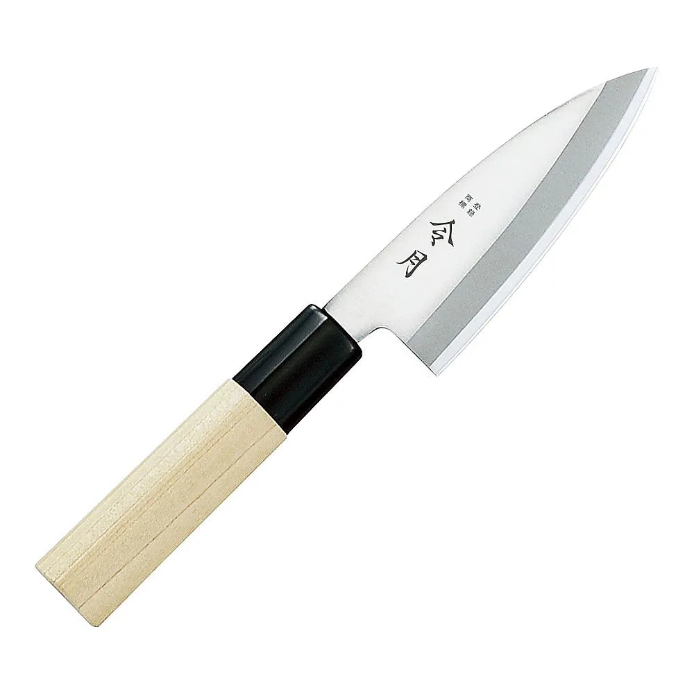 65-3870-76 Ryogetsu Stainless Steel Japanese Kitchen Knife Aji-kiri (Single-Flute) 10.5 cm FC-1070