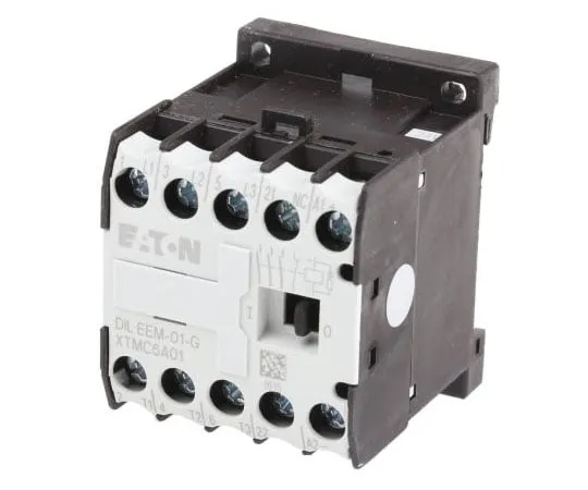 63-7564-24 Eaton 1 Pole Contactor, 6.6 A, 24 V dc Coil, xStart, 3NO, 3 kW 051650 & DILEEM-01-G(24VDC)