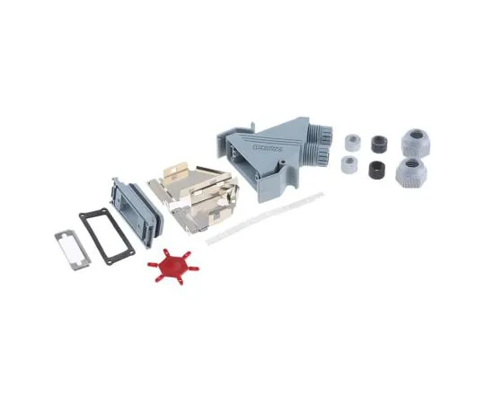 63-7585-56 VS-15-SET-EMV Series, Angled 15 Way D-Sub Connector Kit 1689132