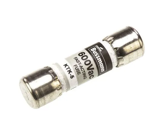 63-7558-84 Cooper Bussmann, 5A Melamine Cartridge F***, 10 x 38mm, Speed F KTK-5